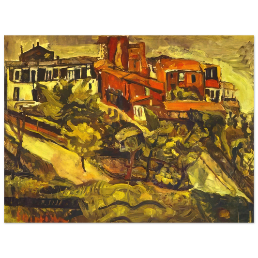 Chaim Soutine - RED HOUSES  75x100 cm / 30x40inches Fine Art Poster