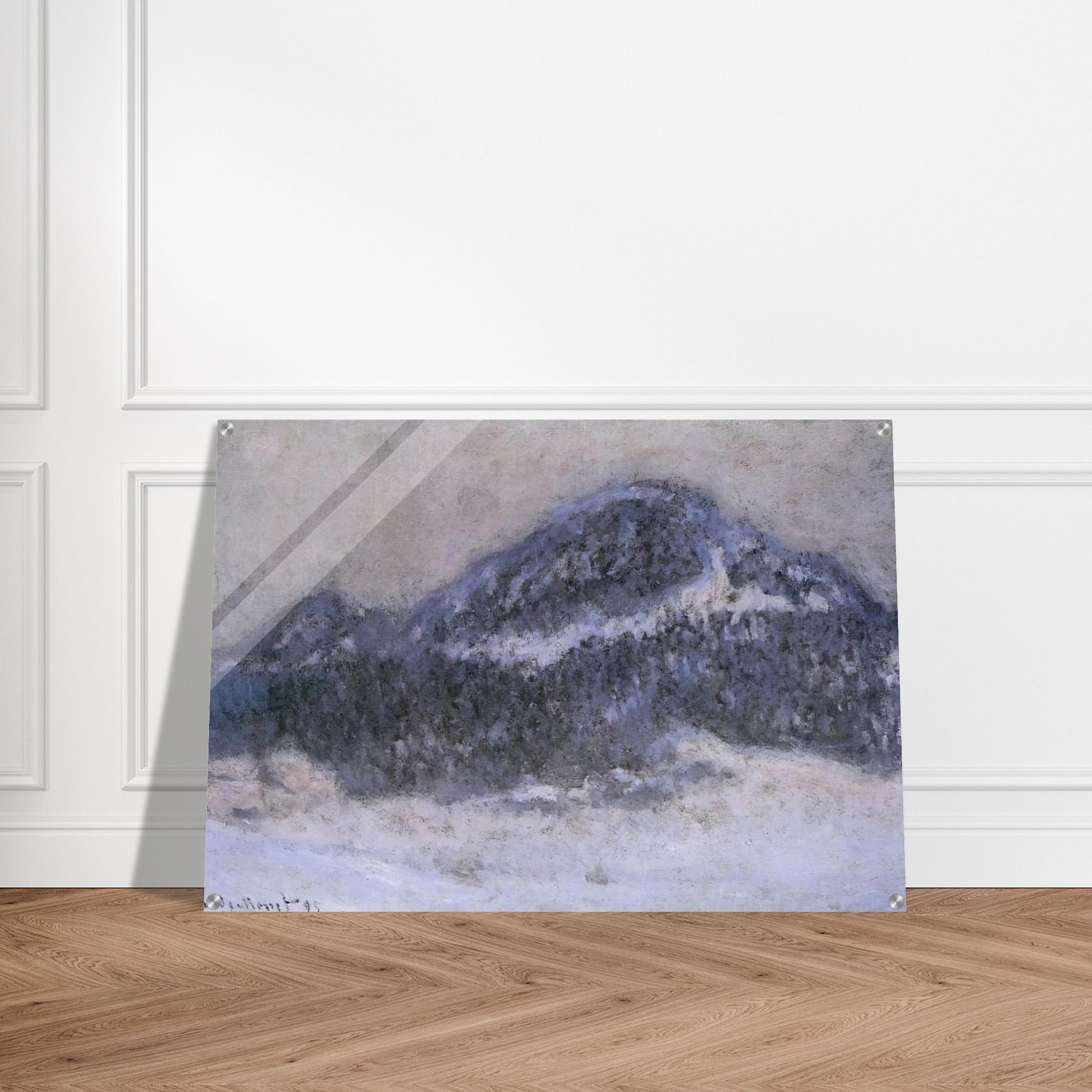 Mount Kolsaas in Misty Weather - claude monet Acrylic Print - 70x100 cm / 28x40″ inches
