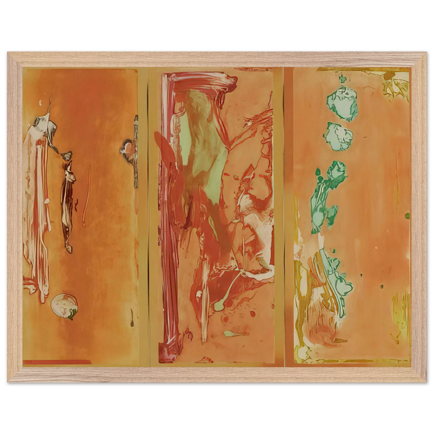 Helen Frankenthaler - Gateway - 1988 Wall art - 30x40 cm / 12x16 inches - Premium Wooden Framed Poster With Fine Art Paper-canvas - Wood frame
