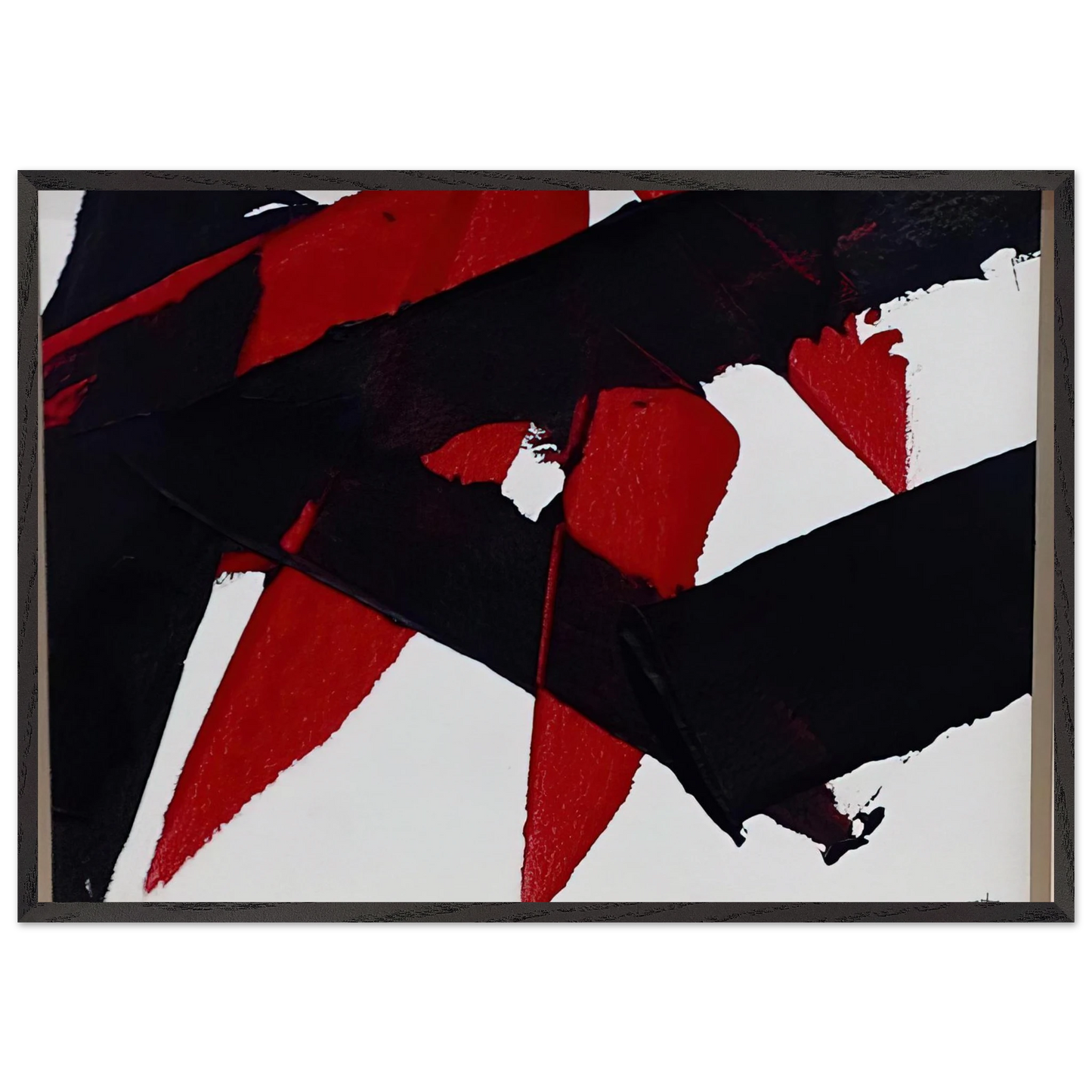 UNTITLED 2007 N3 - Luis Feito 70x100 cm / 28x40 inches Framed Art Print – Black Wooden Frame