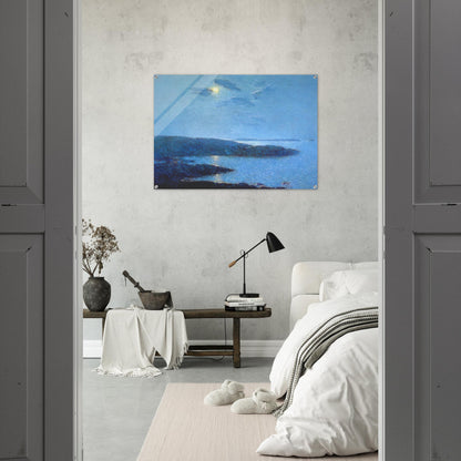 Moonlight - Childe Hassam Acrylic Print - 70x100 cm / 28x40″ inches | Childe Hassam Wall Art | Childe Hassam Prints