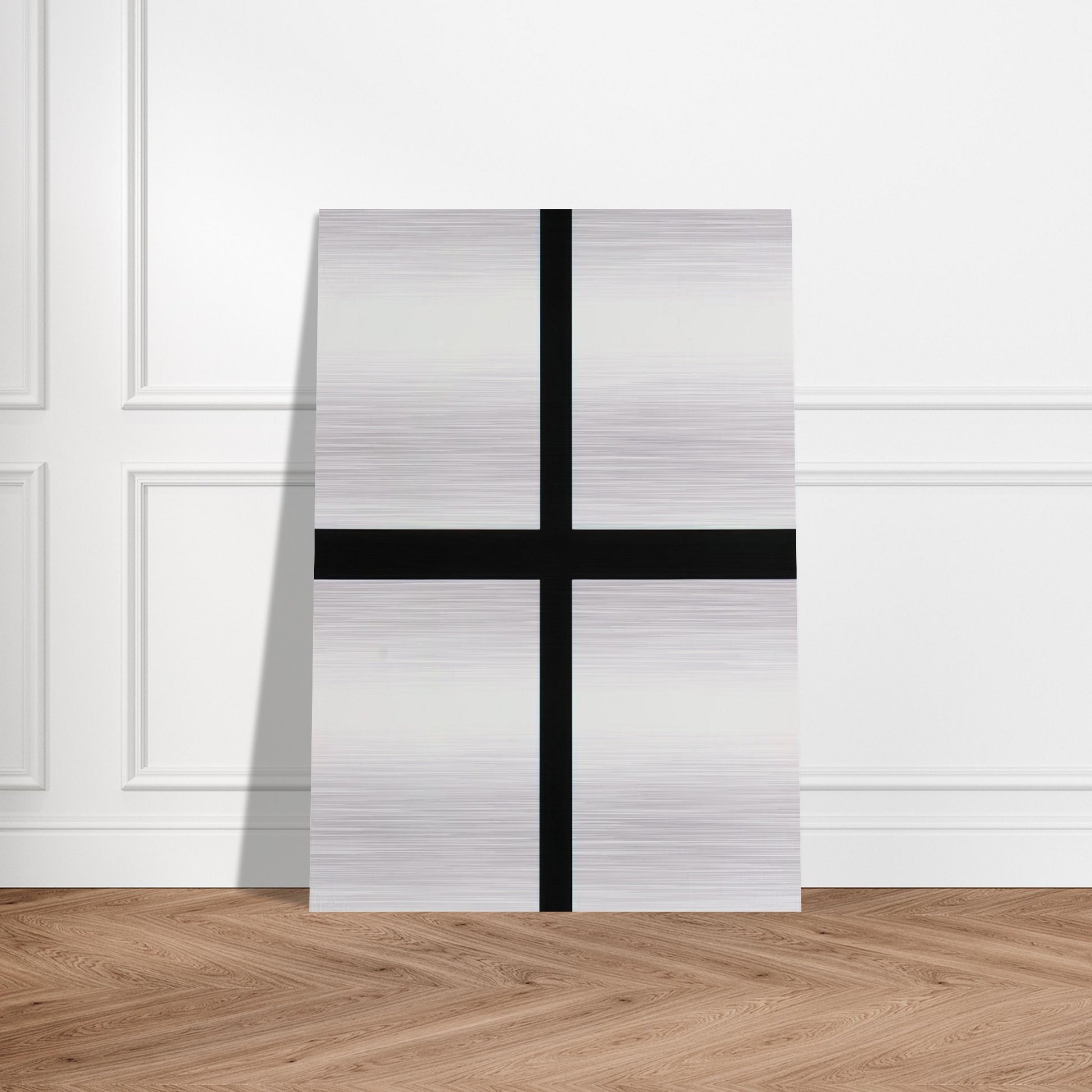 Trames 0°-90°---40 mm au trait et pleines - 1972 - Francois Morellet Brushed Aluminum Print - 70x100 cm / 28x40 inches | Francois Morellet Aluminum Print | Francois Morellet Prints