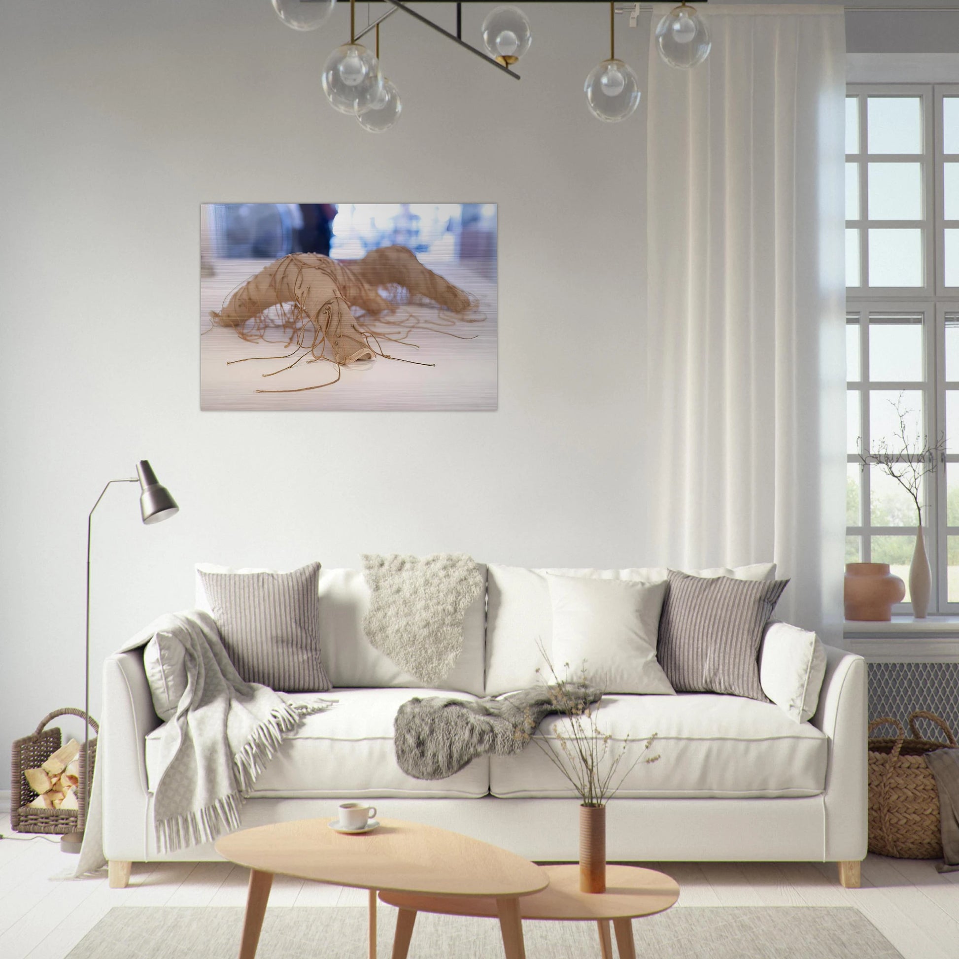 UNTITLED 1 - Eva Hesse Brushed Aluminum Print - 70x100 cm / 28x40 inches | Eva Hesse Aluminum Print | Eva Hesse Prints