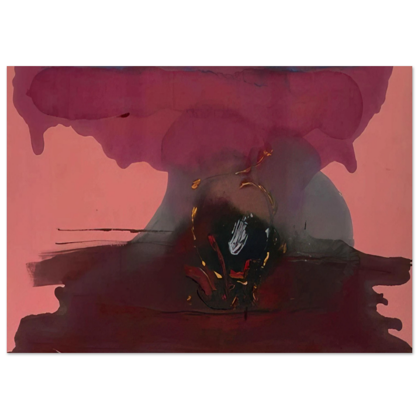 Helen Frankenthaler - Harbinger - 1986 Wall art - 13x18 cm / 5x7 inches - Fine Art Poster-canvas - -