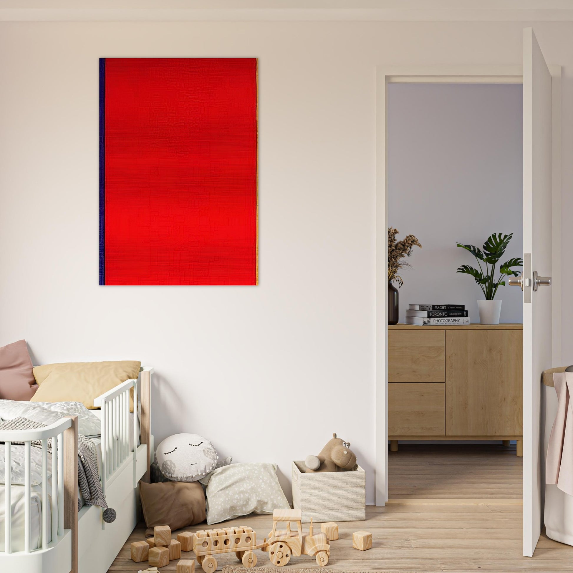 Who's Afraid of Red, Yellow, and Blue I - Barnett Newman Brushed Aluminum Print - 70x100 cm / 28x40 inches | Barnett Newman Aluminum Print | Barnett Newman Prints