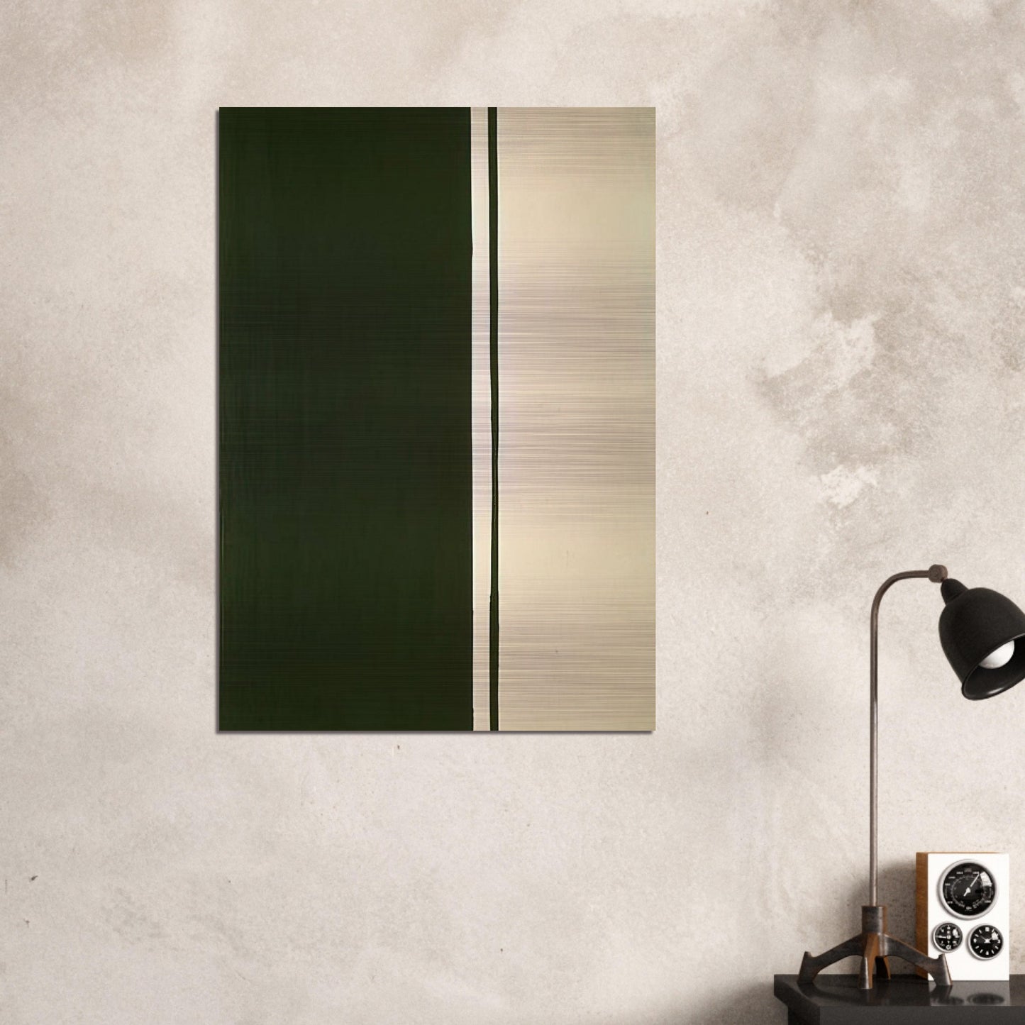 Black Fire I - Barnett Newman Brushed Aluminum Print - 70x100 cm / 28x40 inches | Barnett Newman Aluminum Print | Barnett Newman Prints