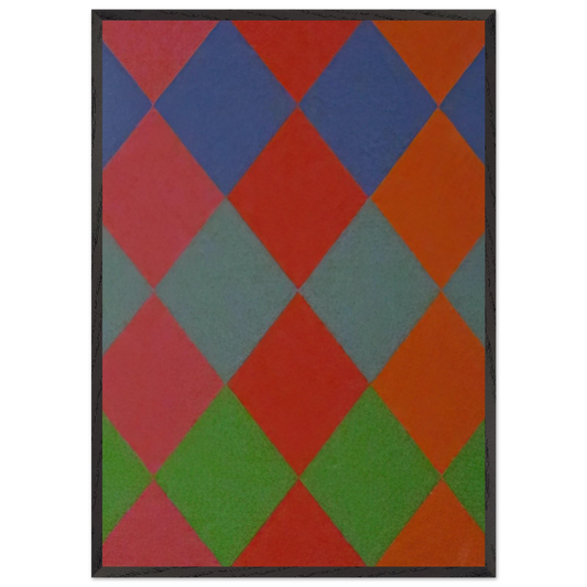 Geometric Composition - 1966 - Max Bill 70x100 cm / 28x40 inches Framed Art Print – Black Wooden Frame