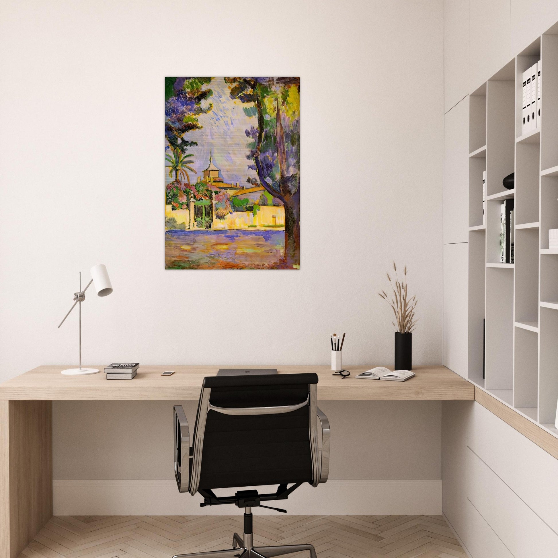 PLACE DES LICES ST TROPEZ 1904 - Henri Matisse Brushed Aluminum Print - 70x100 cm / 28x40 inches | Henri Matisse Aluminum Print | Henri Matisse Prints