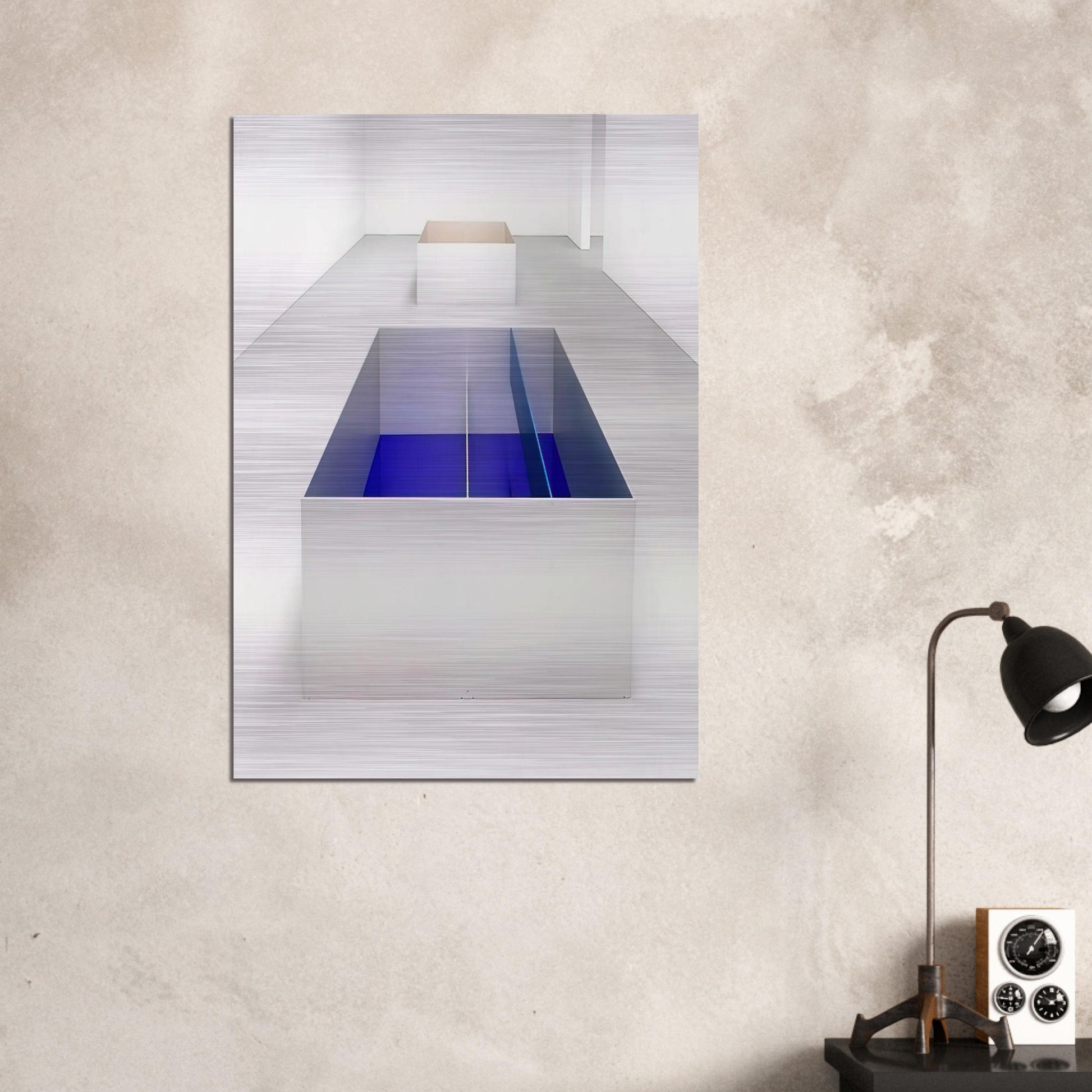 Untitled 89-6 Menziken - 1989 - Donald Judd Brushed Aluminum Print - 70x100 cm / 28x40 inches | Donald Judd Aluminum Print | Donald Judd Prints