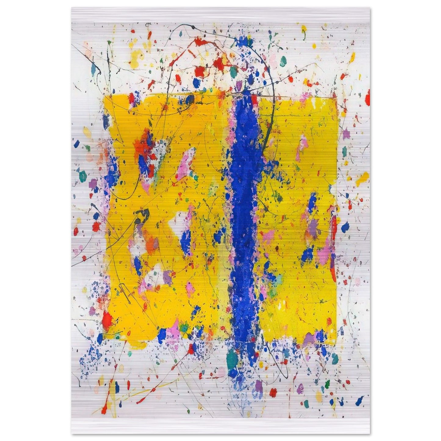 Light in Itself - Sam Francis Brushed Aluminum Print - 70x100 cm / 28x40 inches | Sam Francis Aluminum Print | Sam Francis Prints