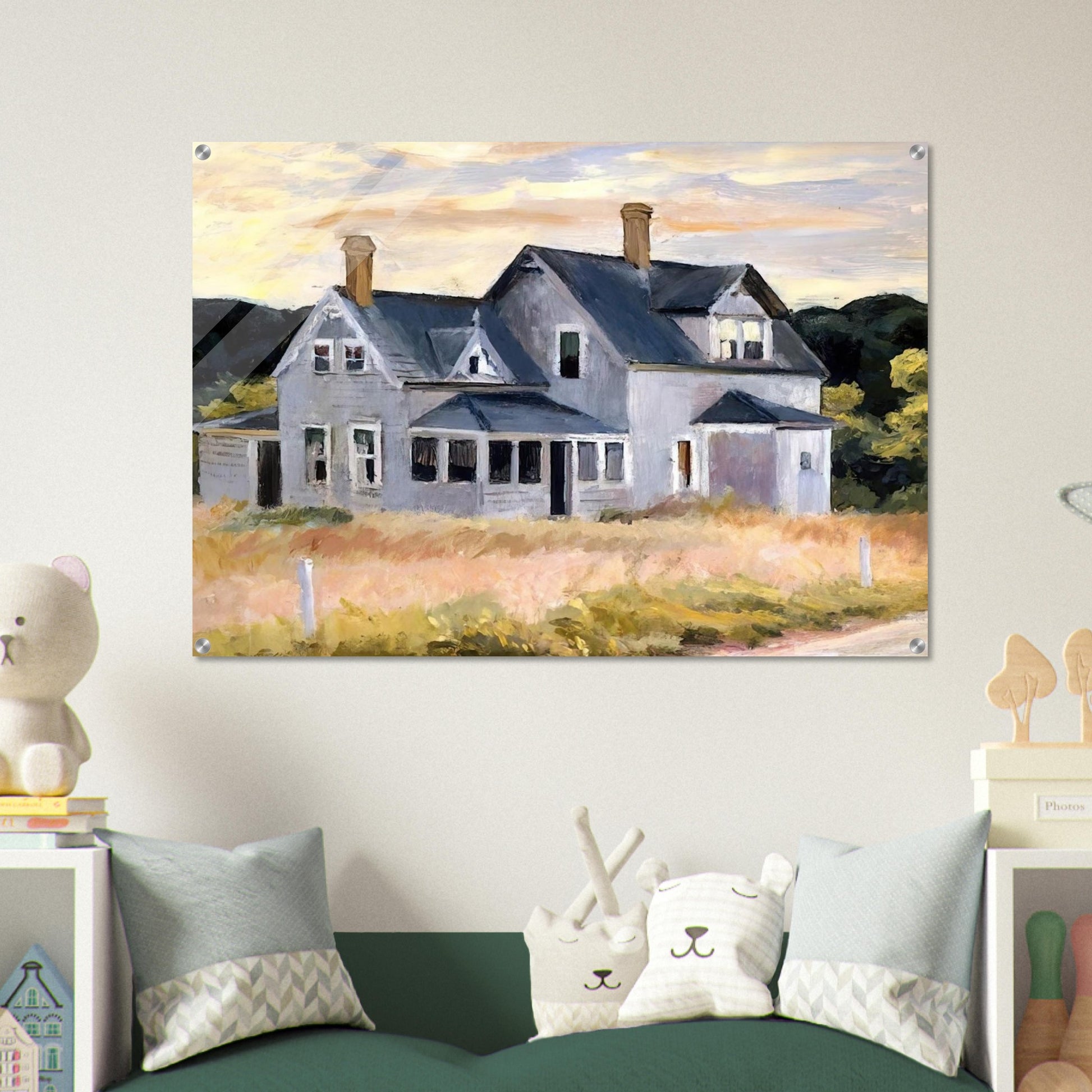 House by a Road - Edward Hopper Acrylic Print - 70x100 cm / 28x40″ inches