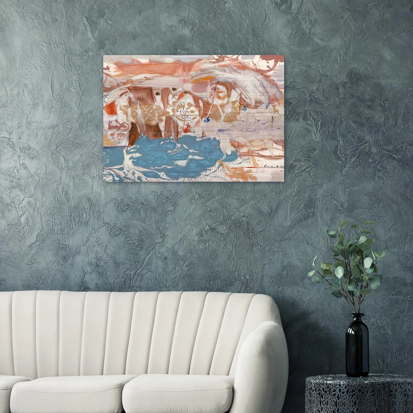 Dawn After the Storm, 1957- - Helen Frankenthaler Brushed Aluminum Print - 70x100 cm / 28x40 inches | Helen Frankenthaler Aluminum Print | Helen Frankenthaler Prints