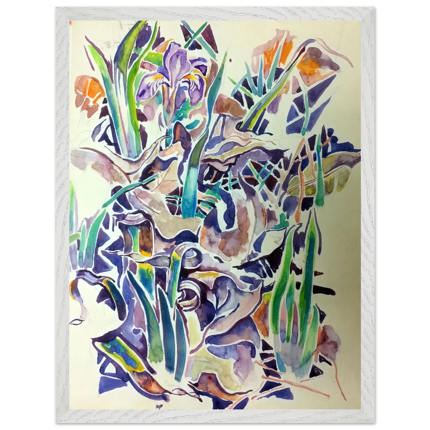 Walter Inglis Anderson - Walter Anderson Wall art - 13x18 cm / 5x7 inches - Premium Wooden Framed Poster With Fine Art Paper - White frame