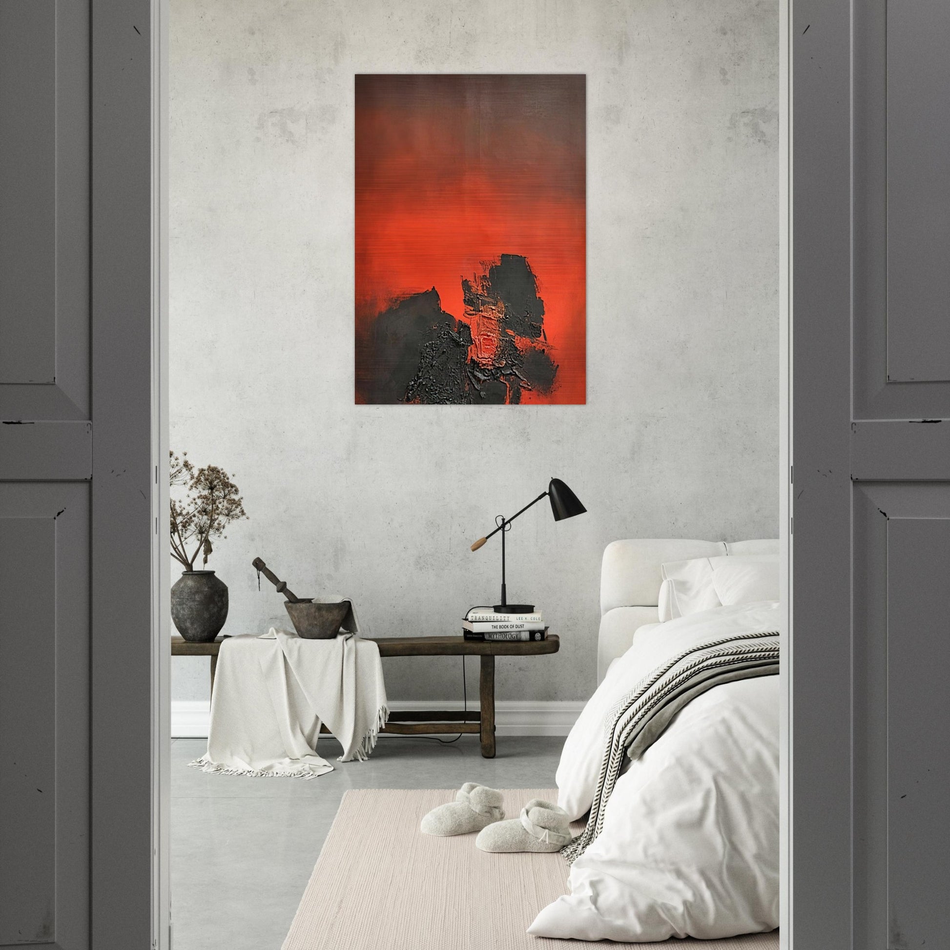 UNTITLED 1961 1 - Luis Feito Brushed Aluminum Print - 70x100 cm / 28x40 inches | Luis Feito Aluminum Print | Luis Feito Prints