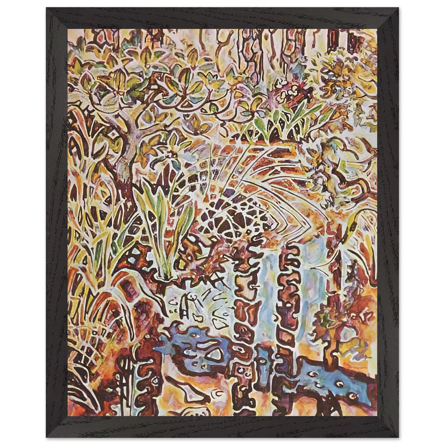 Walter Inglis Anderson - Walter Anderson Wall art - 45x60 cm / 18x24 inches - Premium Wooden Framed Poster With Fine Art Paper-canvas - Black frame