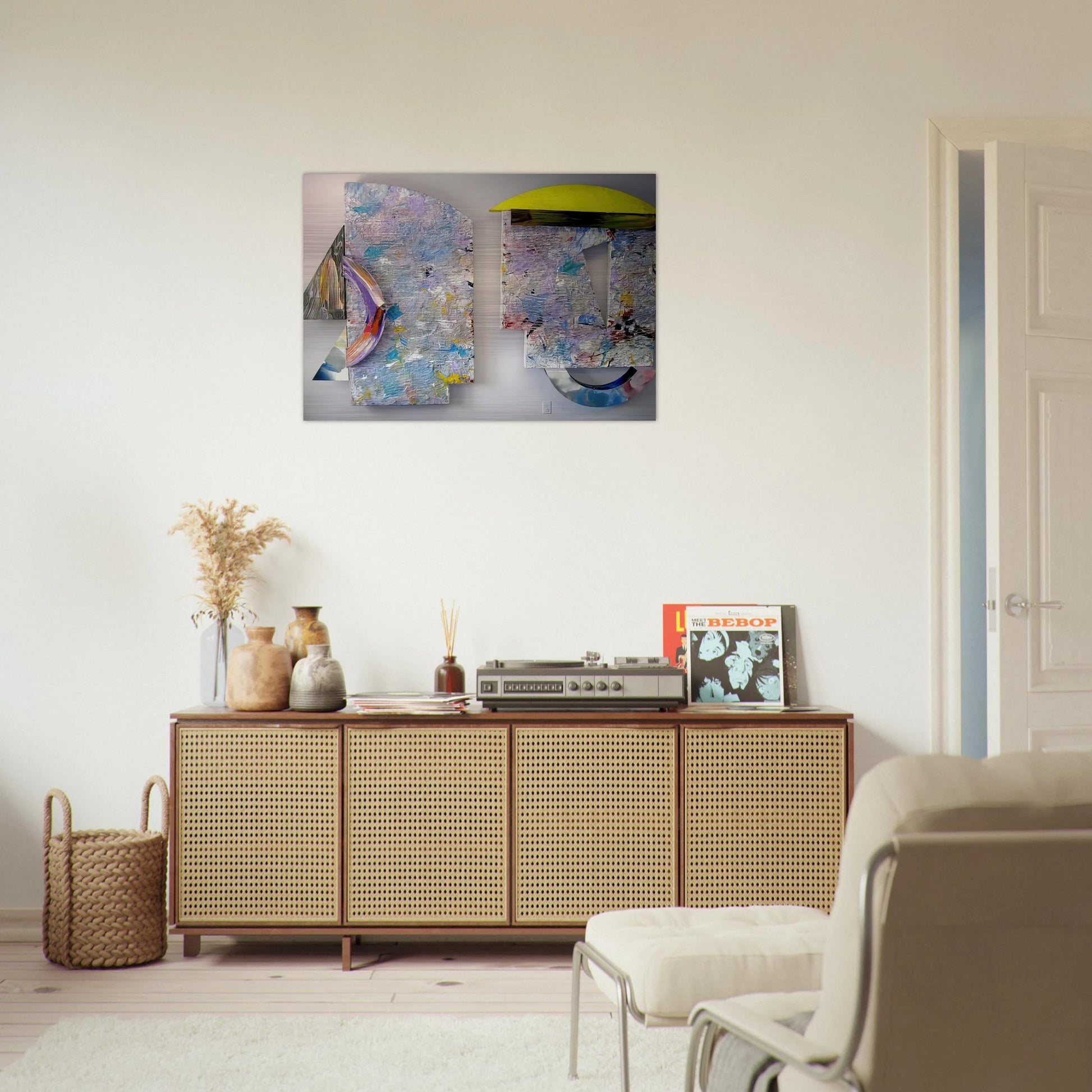 Ibis - Sam Gilliam Brushed Aluminum Print - 70x100 cm / 28x40 inches | Sam Gilliam Aluminum Print | Sam Gilliam Prints