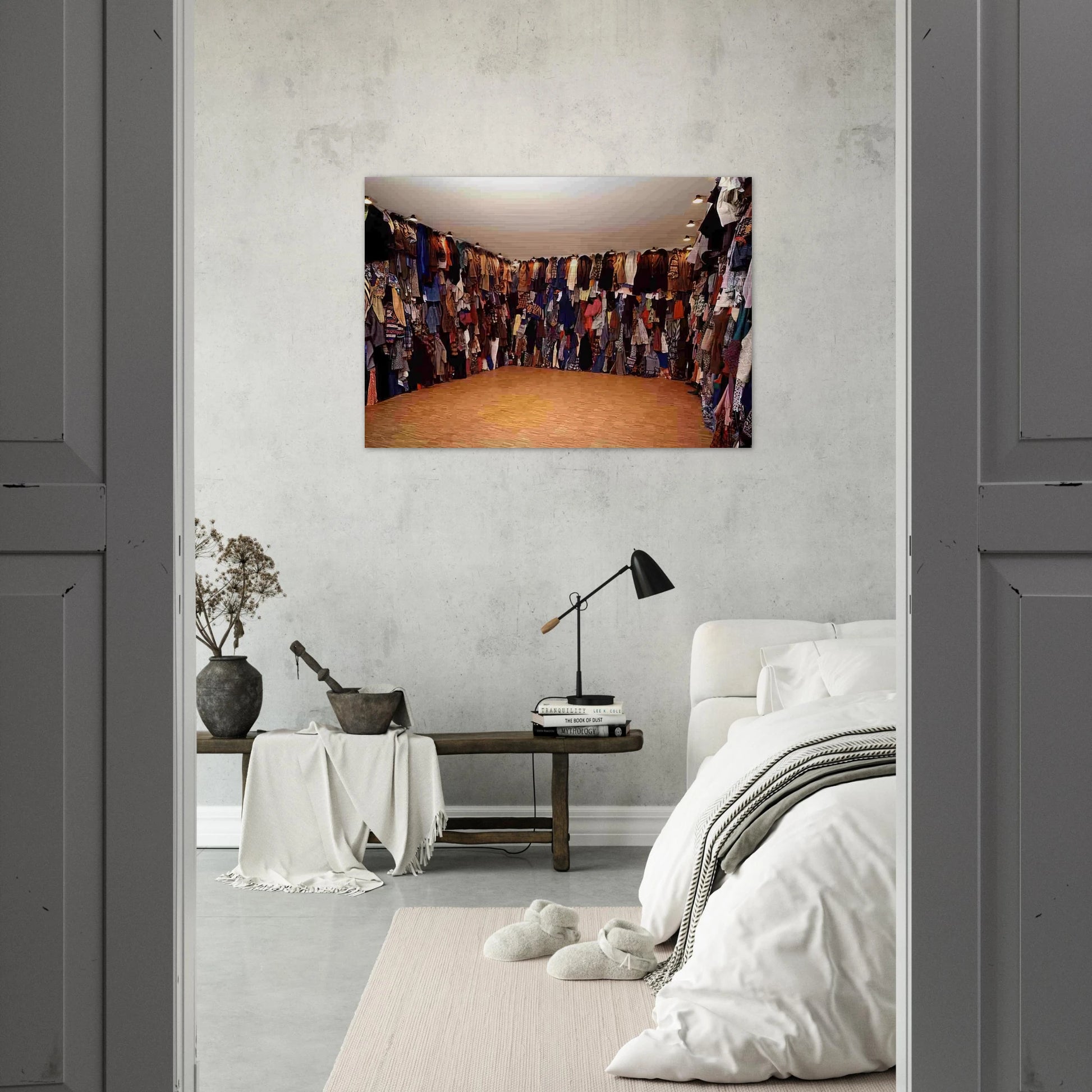RESERVE 1990 - Christian Boltanski Brushed Aluminum Print - 70x100 cm / 28x40 inches | Christian Boltanski Aluminum Print | Christian Boltanski Prints