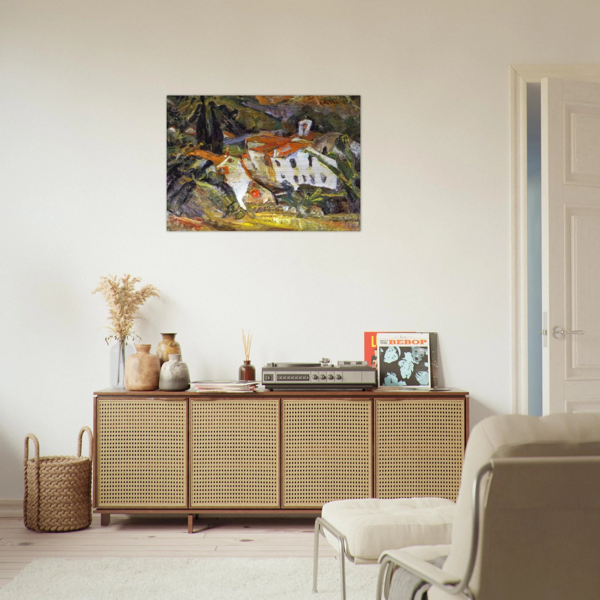 CERET LANSCAPE - Chaim Soutine Brushed Aluminum Print - 70x100 cm / 28x40 inches | Chaim Soutine Aluminum Print | Chaim Soutine Prints