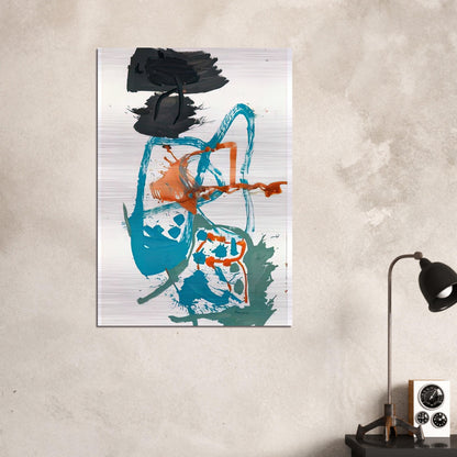 Winter Figure with Black Overhead, 1959- - Helen Frankenthaler Brushed Aluminum Print - 70x100 cm / 28x40 inches | Helen Frankenthaler Aluminum Print | Helen Frankenthaler Prints