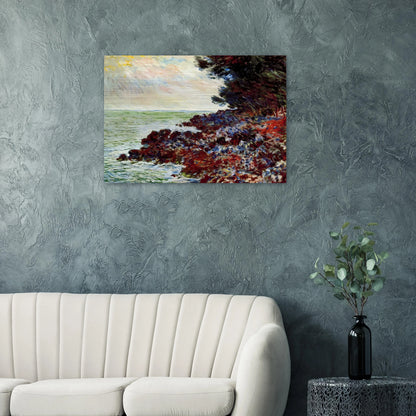 Cap Martin 3 - claude monet Brushed Aluminum Print - 70x100 cm / 28x40 inches | claude monet Aluminum Print | claude monet Prints