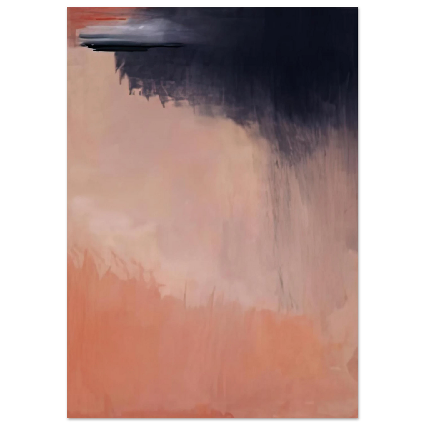 Helen Frankenthaler - Cloud Burst, 2002- Wall Art - 60x80 cm / 24x32 inches - Premium Wooden Framed Poster With Fine Art Paper-canvas - White frame