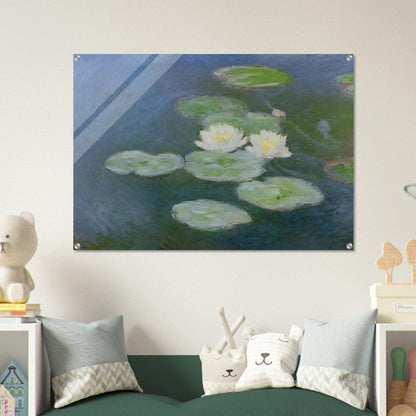 Water Lilies, Evening Effect - claude monet Acrylic Print - 70x100 cm / 28x40″ inches