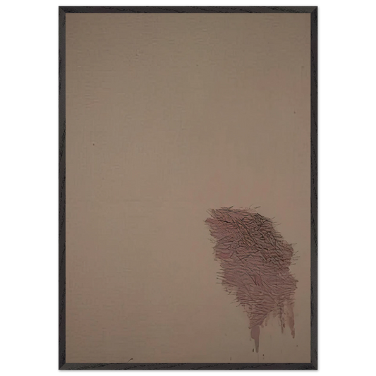 Pink Blend - 1972 - Robert Goodnough 70x100 cm / 28x40 inches Framed Art Print – Black Wooden Frame