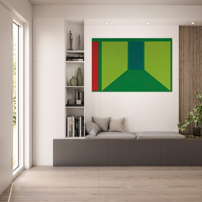Corridor - 1960 - Karl Benjamin Art Prints - 100x150 cm / 40x60″ inches | Karl Benjamin Poster | Karl Benjamin Prints
