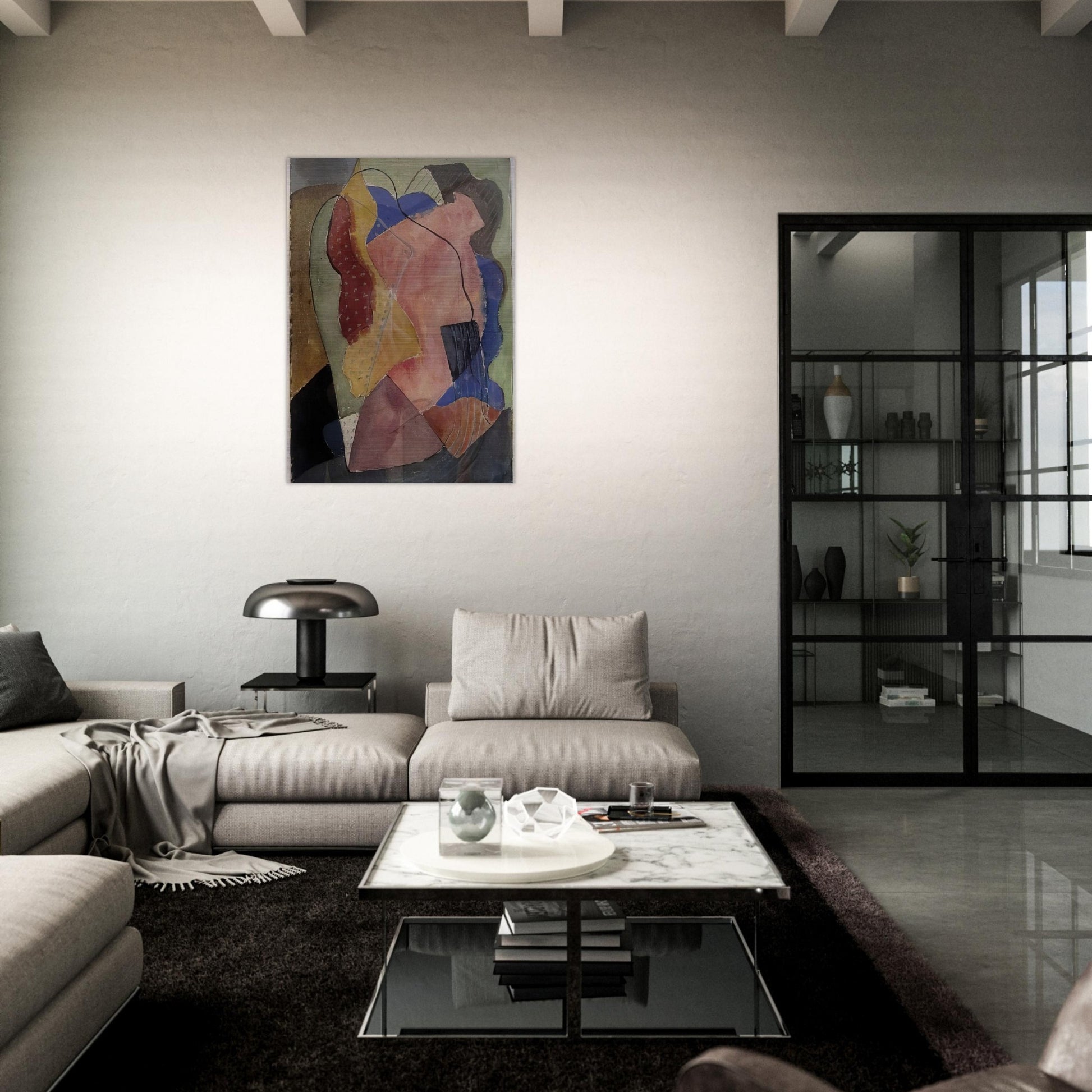 St. Tropez Abstract - 1929 - John Ferren Brushed Aluminum Print - 70x100 cm / 28x40 inches | John Ferren Aluminum Print | John Ferren Prints