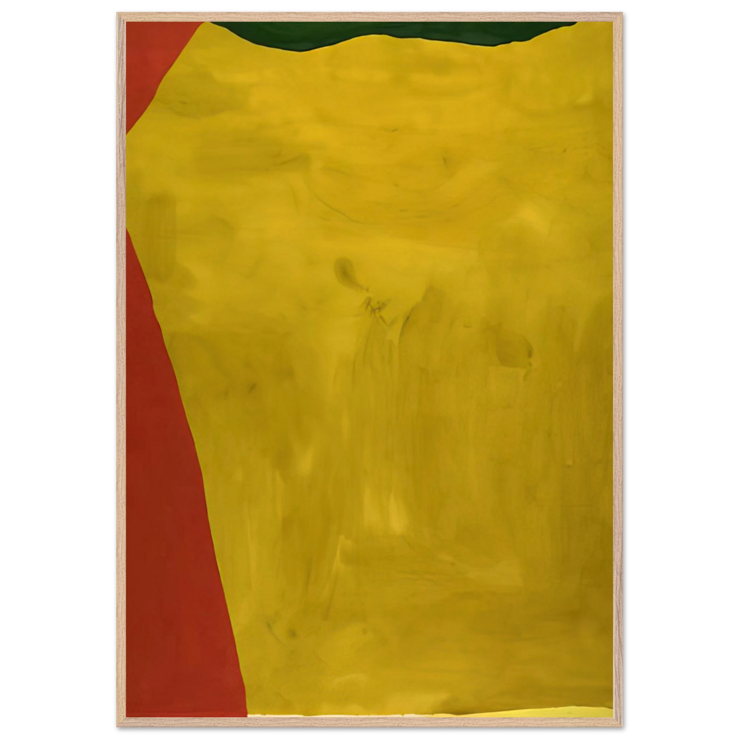 Helen Frankenthaler - Blessing of the Fleet - 1969 Wall art - 15x20 cm / 6x8 inches - Premium Wooden Framed Poster With Fine Art Paper-canvas - White frame