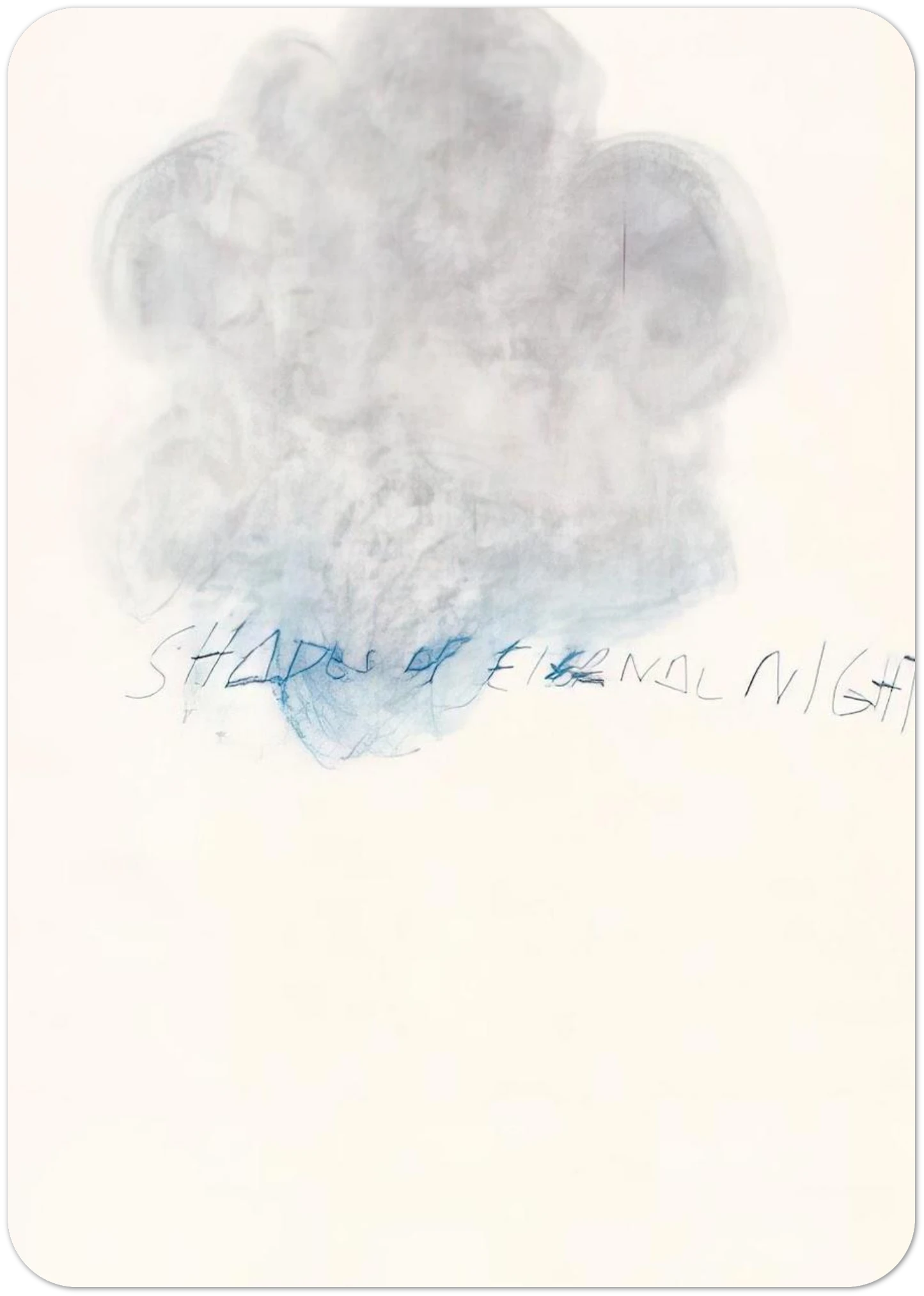 Fifty Days at Iliam. Shades of Eternal Night By Cy Twombly Pack of 10 Post Cards | Cy Twombly Post Cards | A6 (10.5 x 14.8 cm) - 4.1 x 5.8 inches