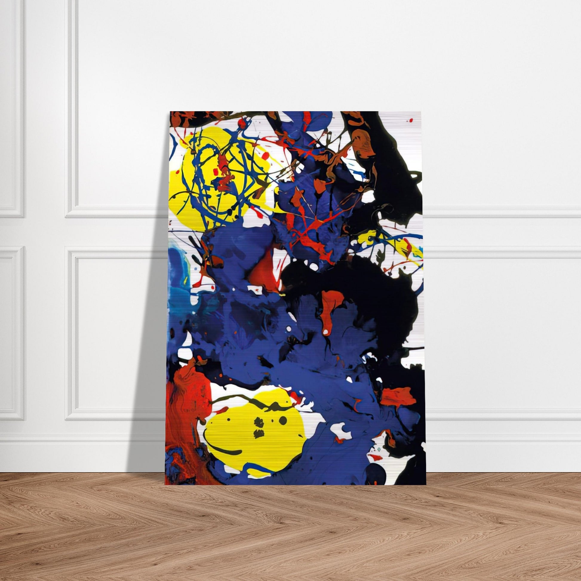 Untitled  SFP94-131  SFF 1801  - Sam Francis Brushed Aluminum Print - 70x100 cm / 28x40 inches | Sam Francis Aluminum Print | Sam Francis Prints