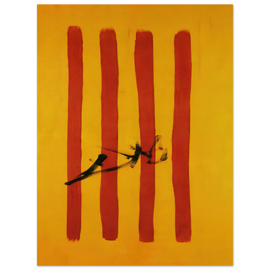 Salvador Dali - THE DALINIAN SENYERA CATALONIAN NATIONAL FLAG  75x100 cm / 30x40inches Fine Art Poster