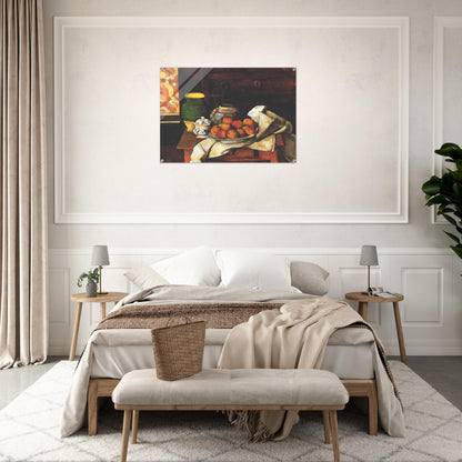 Still life in front of a chest of drawers - Paul Cézanne Acrylic Print - 70x100 cm / 28x40″ inches