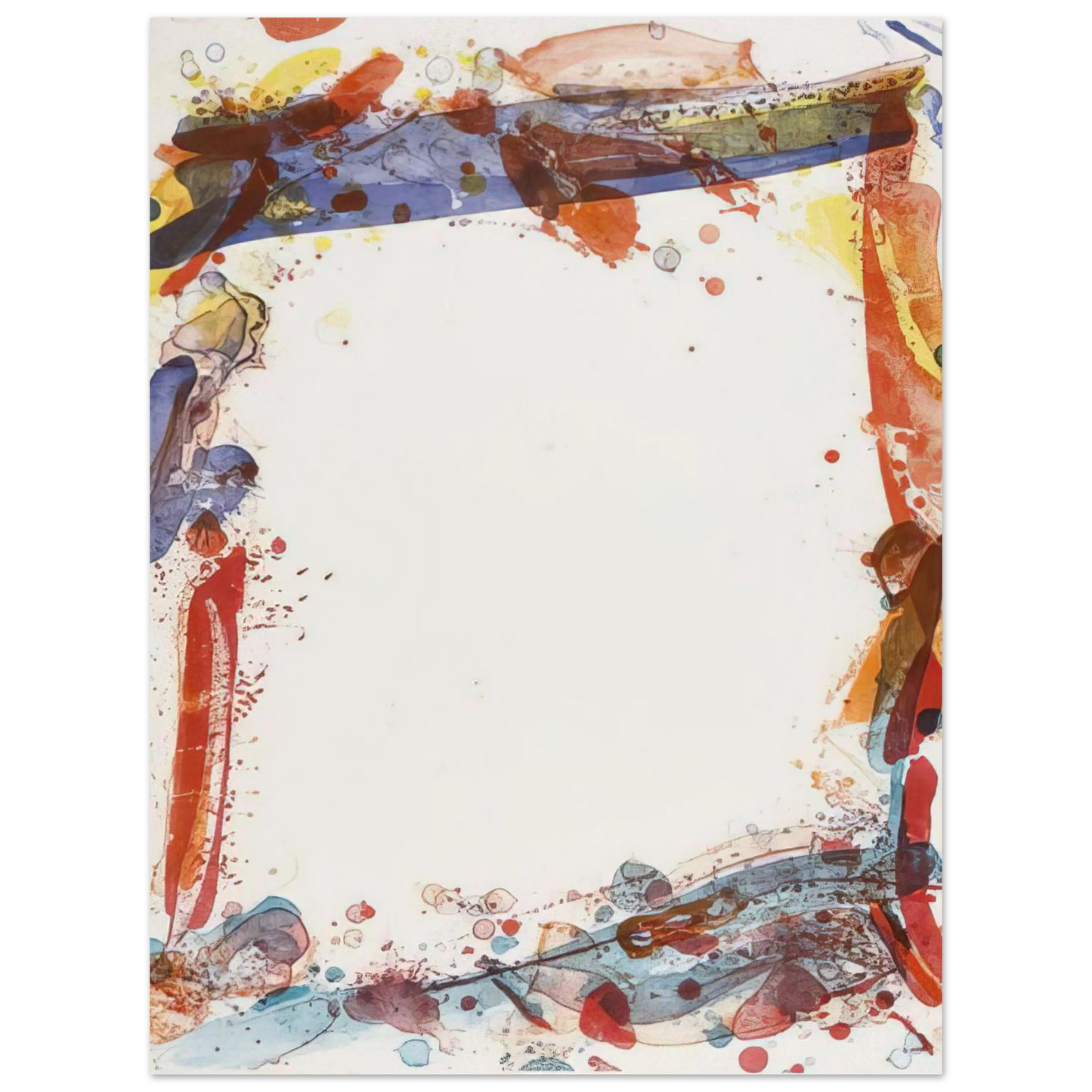 Sam Francis - Veiled Sail  75x100 cm / 30x40inches Fine Art Poster
