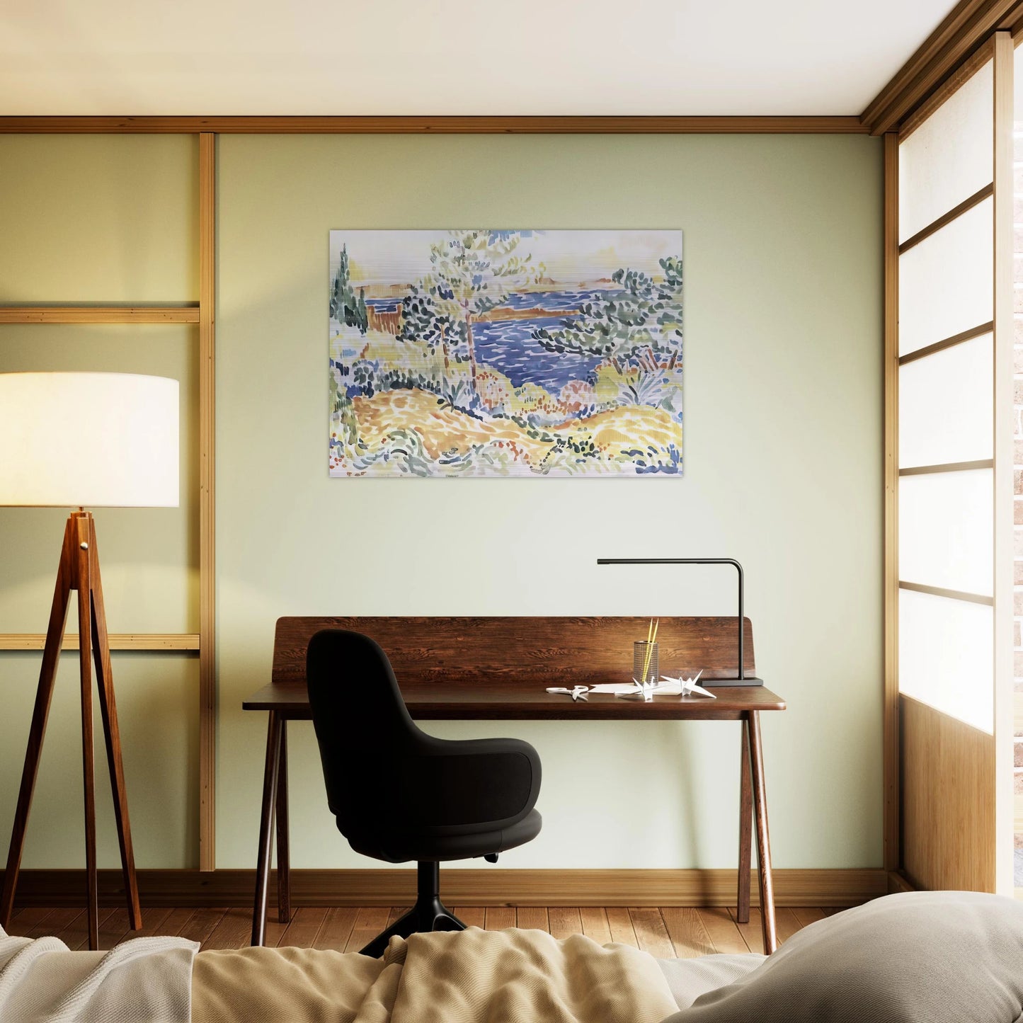 Lavender - Henri-Edmond Cross Brushed Aluminum Print - 70x100 cm / 28x40 inches | Henri-Edmond Cross Aluminum Print | Henri-Edmond Cross Prints