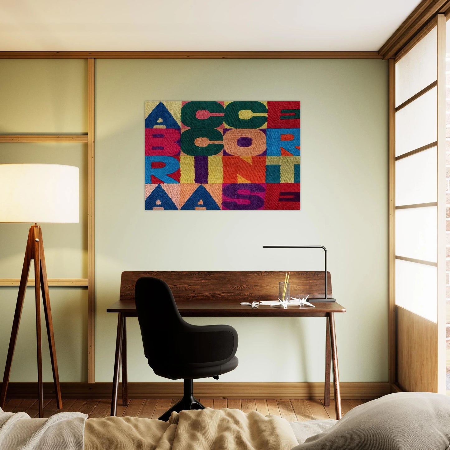 A BRACCIA CONSERTE 1994 - Alighiero Boetti Brushed Aluminum Print - 70x100 cm / 28x40 inches | Alighiero Boetti Aluminum Print | Alighiero Boetti Prints