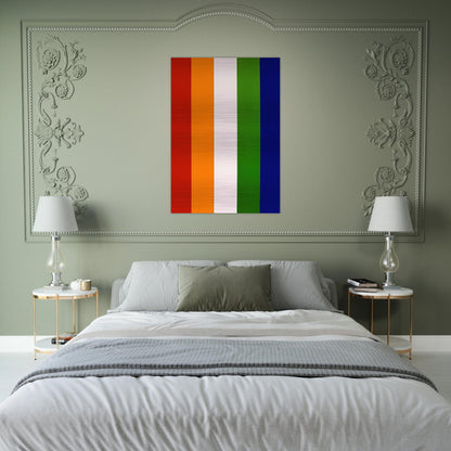 Red Orange White Green Blue - Ellsworth Kelly Brushed Aluminum Print - 70x100 cm / 28x40 inches | Ellsworth Kelly Aluminum Print | Ellsworth Kelly Prints