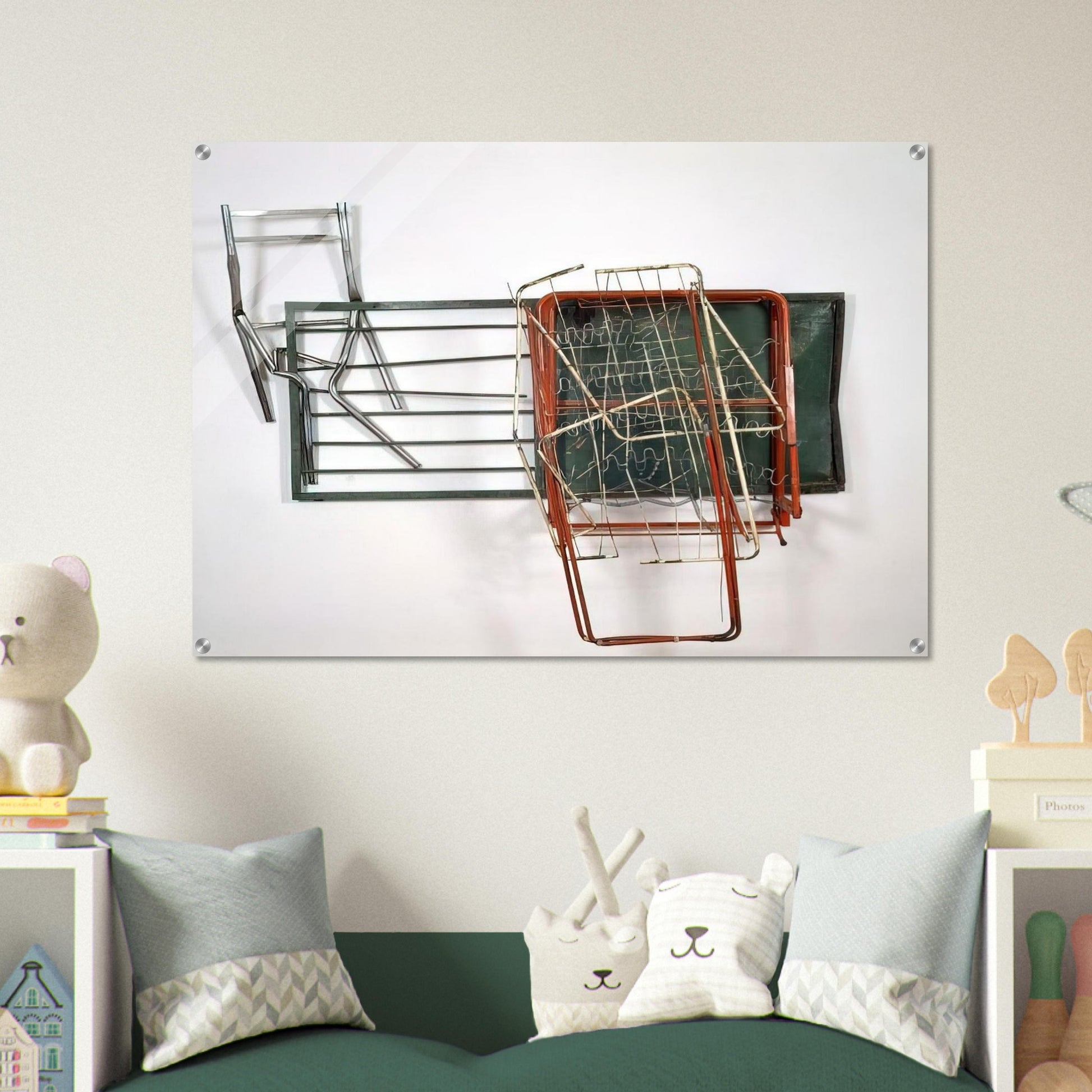 GREENHOUSE GLUT NEAPOLITAN 1987 - Robert Rauschenberg Acrylic Print - 70x100 cm / 28x40″ inches