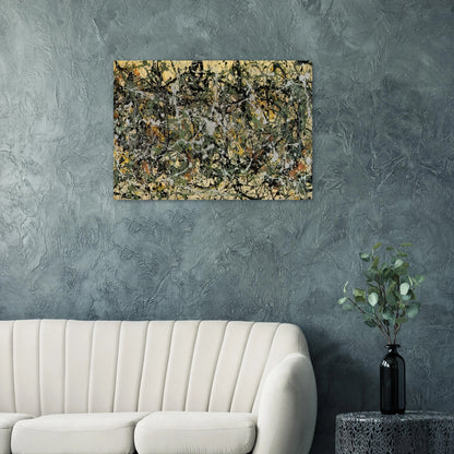 NUMBER 8 1949 - Jackson Pollock Brushed Aluminum Print - 70x100 cm / 28x40 inches | Jackson Pollock Aluminum Print | Jackson Pollock Prints