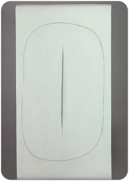 Concept Spatiale - 1968 By Lucio Fontana Pack of 10 Post Cards | Lucio Fontana Post Cards | A6 (10.5 x 14.8 cm) - 4.1 x 5.8 inches