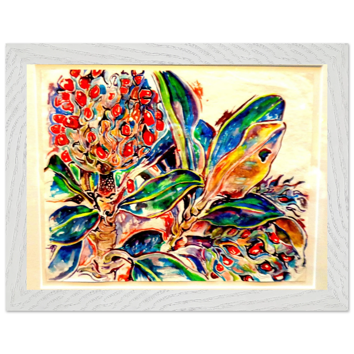 Walter Inglis Anderson - Walter Anderson Wall art - 28x43  cm / XL (11x17 inches) - Premium Wooden Framed Poster With Fine Art Paper-canvas - White frame