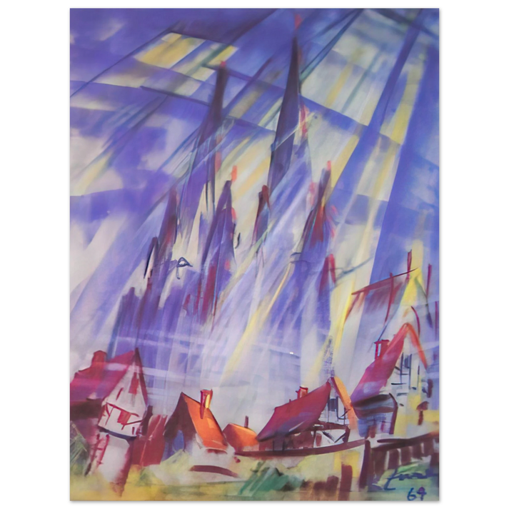 Konrad Zuse - Untitled - 1964  75x100 cm / 30x40inches Fine Art Poster
