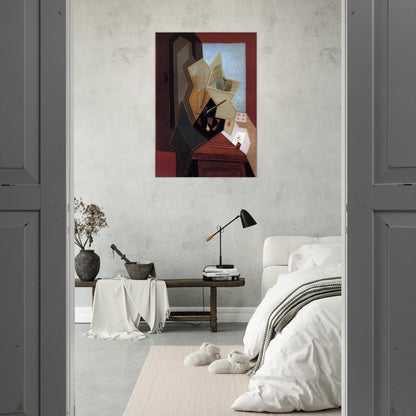 THE PAINTER S WINDOW 1925 - Juan Gris Brushed Aluminum Print - 70x100 cm / 28x40 inches | Juan Gris Aluminum Print | Juan Gris Prints