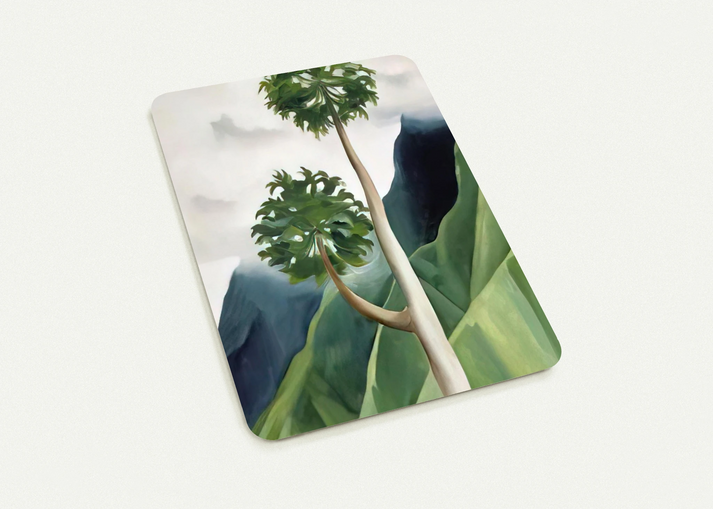 Papaya Tree-Iao Valley By Georgia O'Keeffe Pack of 10 Post Cards | Georgia O'Keeffe Post Cards | A6 (10.5 x 14.8 cm) - 4.1 x 5.8 inches