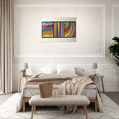 Irregular Arcs, Bands, Loops - Sol LeWitt Acrylic Print - 70x100 cm / 28x40″ inches