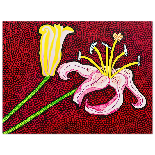Yayoi Kusama - READY TO BLOSSOM IN THE MORNING 1989 Fine Art Poster
