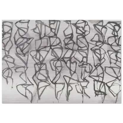 Cold Mountain I Path - 1989 - Brice Marden Brushed Aluminum Print - 70x100 cm / 28x40 inches | Brice Marden Aluminum Print | Brice Marden Prints