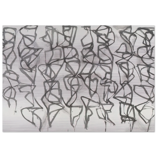 Cold Mountain I Path - 1989 - Brice Marden Brushed Aluminum Print - 70x100 cm / 28x40 inches | Brice Marden Aluminum Print | Brice Marden Prints