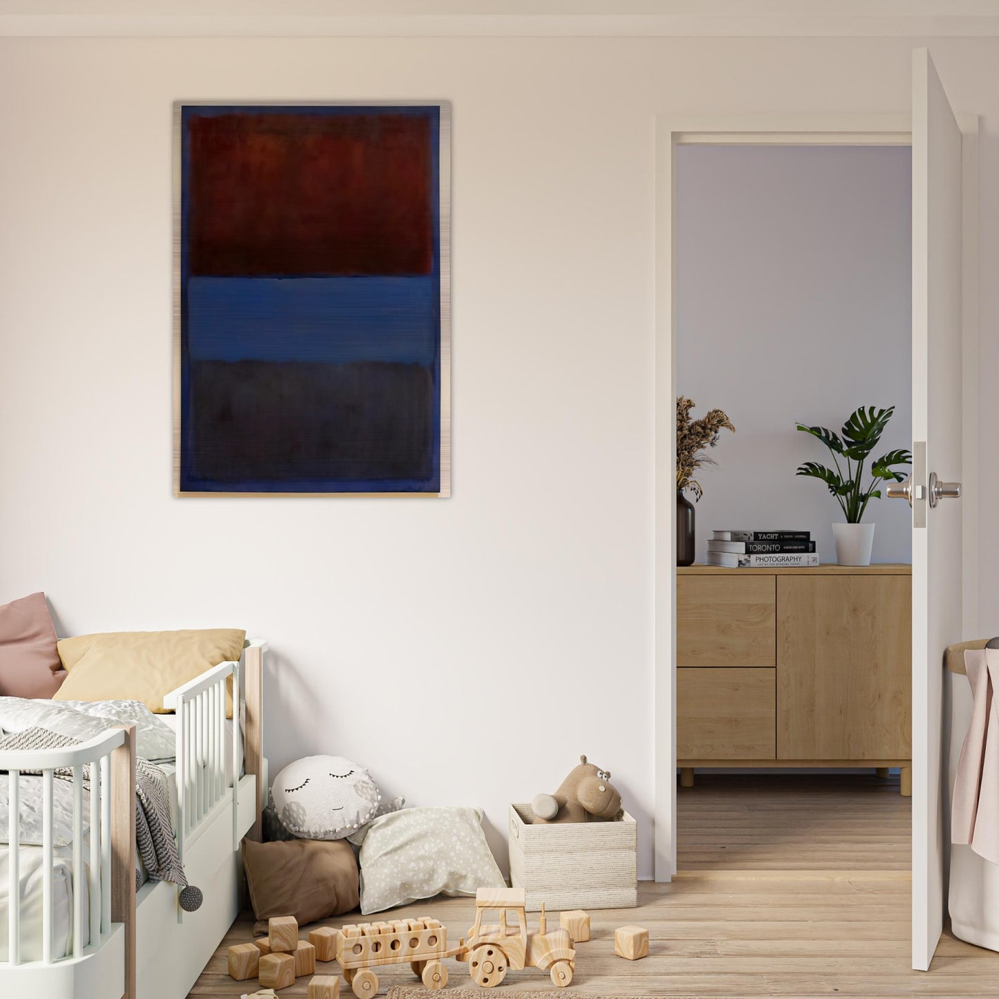 No.61 Rust and Blue - 1953 - Mark Rothko Brushed Aluminum Print - 70x100 cm / 28x40 inches | Mark Rothko Aluminum Print | Mark Rothko Prints
